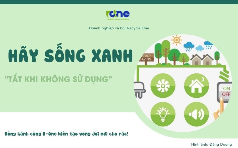 tắt điện để sống xanh